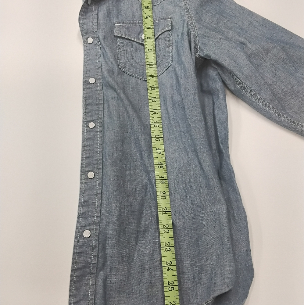 True Religion denim snap shirt. - Picture 8 of 10